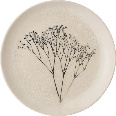 Productafbeelding van Ontbijtborden D. 22cm, kleur grijs, van steengoed, merk Bloomingville
