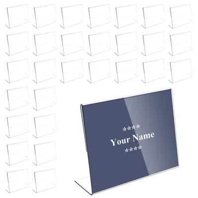 Productafbeelding van Solidchoice - Set van 30 Transparante Etikettenhouders