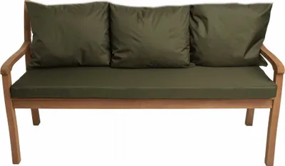 Produktbild von Bankkissen für 3 Personen Grü| Sitzkissen 160x60x50 und Rückenkissenn 3*56x50| Bankauflage outdoor| Hollywoodschaukel kissen| Sitzkissen bank