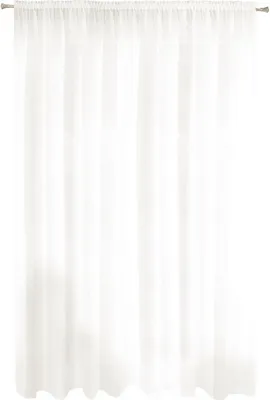 Produktbild von Eurofirany 354997, Durchscheinend, Cremefarben, Einfarbig, Polyester, Aufhängungshaken, 50 g/m²