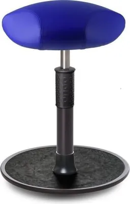 Produktbild von Sitz- Stehhocker Free Regular Triangel skai Kunstleder blau schwarz /schwarz.