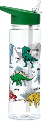 Immagine prodotto di Borraccia per bambini dinosauro con cannuccia 550 ml borraccia dinosauro