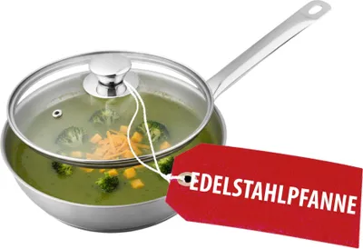 Produktbild von Pfanne MagicHome Chloe, 26 cm, 3,2 Lit., mit Glasdeckel, Edelstahl