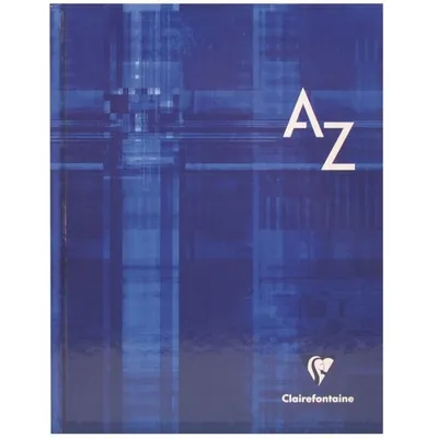 Image de Répertoire 11x17cm 96 feuilles quadrillées couverture rigide A-Z couleurs assorties