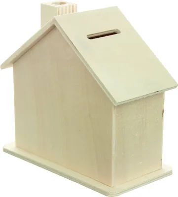 Image de Tirelire maison en bois
