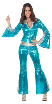 Produktbild von Atosa Diskokostüm Blau XS-S Kinder Blau XS-S