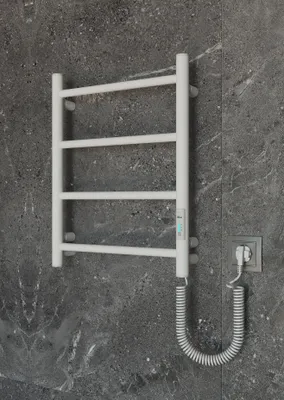 Obrázek produktu pro ELNA Elektrický sušák ručníků / Koupelnový radiátor elektrický MINI 45W 510 x 400 mm energeticky úsporný IP44 / Topný žebřík / Vyhřívaný držák ručníků
