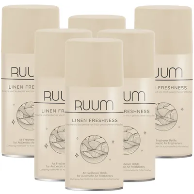 Produktbild von Ruum Lufterfrischer Nachfüller (250ml 6er Pack) Linen Freshness