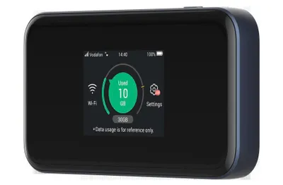 Produktbild von Vodafone ZTE MU5001 - Router für Mobilfunknetz - Schwarz - Tragbar - 6,1 cm (2.4 Zoll) - Gigabit Ethernet - 802.11a - 802.11b - 802.11g - Wi-Fi 4 (802.11n) - Wi-Fi 5 (802.11ac) - Wi-Fi 6 (802.11ax)