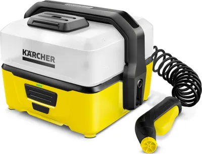 Produktbild von Kärcher Mobile Outdoor Cleaner OC 3, Kompakt, Elektro, 2,8 m, Niederdruck, 4 l, Schwarz, Weiß, Gelb