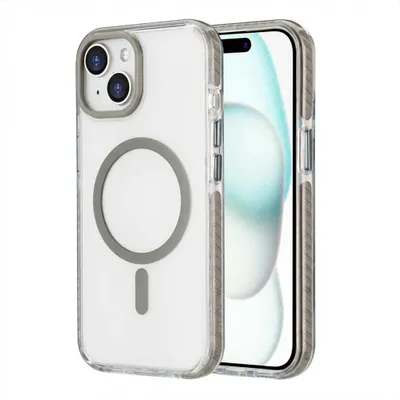 Zdjęcie produktu dla imoshion Combat MagSafe Backcover dla Apple iPhone 15 - szary