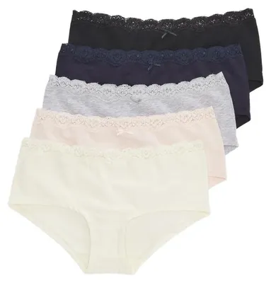 Produktbild von s.Oliver Damen Hipster schwarz mehrfarbig 5er Pack  | 8210