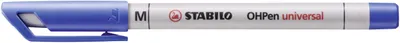 Image de Stylo pour film - STABILO OHPen universal - soluble dans l'eau moyen - stylo individuel - bleu