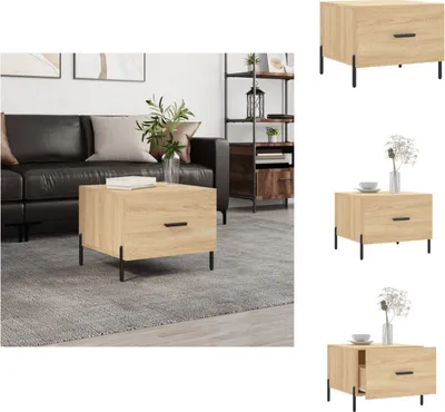 Produktbild von vidaXL Couchtisch Sonoma-Eiche 50x50x40 cm Holzwerkstoff -  Couchtische