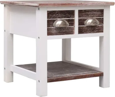 Produktbild von Beistelltisch Braun 40x40x40 cm Paulownia Holz