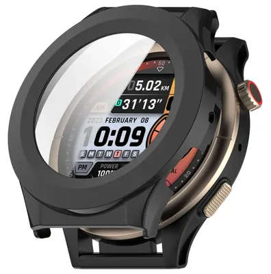 Obrázek produktu pro Pro Amazfit Cheetah Pro Plastové pouzdro + Tvrzené sklo 9H Black