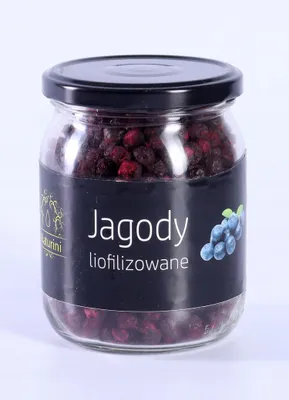 Zdjęcie produktu dla Jagody Liofilizowane Całe W Słoiku Pyszne 60G