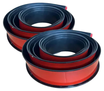 Imagen del producto de Protectores universales para neumáticos de automóvil, 1,5 m x 4,5 cm, juego de 2 unidades