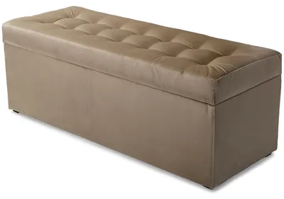 Obrázok produktu pre MG Design, taburetka, béžová, 45x120 cm - s úložným priestorom 140 litrov, nosnosť do 300 kg, pripravená na okamžité použitie, ľahko sa udržiava, vhodná do obývačky a predsiene