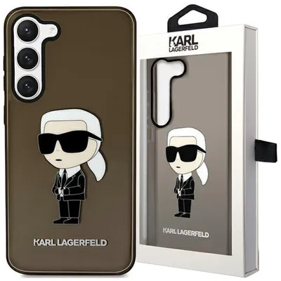 Produktbild von Karl Lagerfeld KLHCS23MHNIKTCK S23+ S916 schwarz/schwarz Hardcase Ikonik Karl Lagerfeld Handyhülle