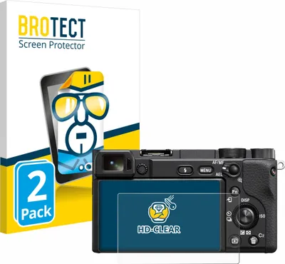 Produktbild von 2x Für Sony Alpha 6400 / 6400A Schutzfolie BROTECT Displayschutz Display Schutz Folie Klar Transparent