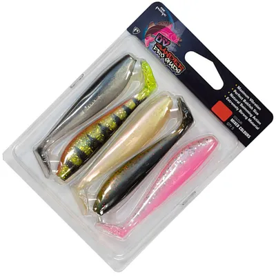 Produktbild von Fox Rage Zander Pro mixed UV Colour Pack - 5 Gummifische , Länge:7.5cm