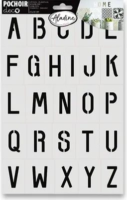 Produktbild von Aladine Aladine Deko-Vorlage 20 x 30 cm, Alphabet 1