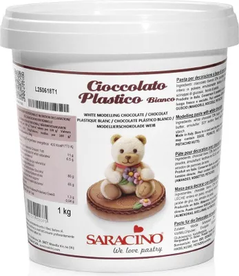 Obrázek produktu pro Saracino Modelovací čokoláda bílá 1kg