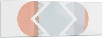 Produktbild von Bilder auf glas - Einteilig - Stück Geometrisch Diamant - 160x50cm - Glasbilder - Wandbilder - Bilder - Wanddekoration aus Glas - Glas Bilder - Wandbild auf Glas - GAB160x50-4690