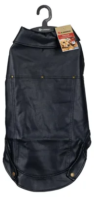 Image de Manteau pour chien Flamingo Sancho noir, longueur du dos : 55 cm