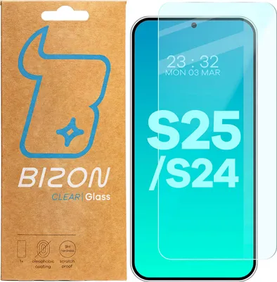 Produktbild von Szkło hartowane Bizon Glass Clear 2 do Galaxy S25 / S24
