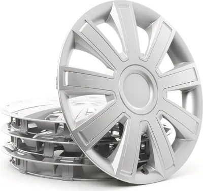 Produktbild von 15" Zoll Radkappen Silber Radzierblenden Radblenden ARROW 15 LEOPLAST