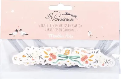 Immagine prodotto di Set di 6 braccialetti di carta PARISIANS Les Parisiennes, Moulin Roty