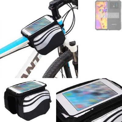 Produktbild von K-S-Trade Rahmentasche Fahrrad-Halterung kompatibel mit Doogee V20S Rahmenhalterung Fahrrad Handyhalterung Fahrradtasche Handy Smartphone Halterung