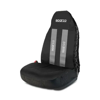 Produktbild von SPARCO Sitzschonbezug Universal Polyestergewebe Schwarz/Grau Sitzbezug