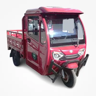 Produktbild von Urban Hopper Lastendreirad Cargo Volt XXL 40km/h 3,9kW 72V 80Ah Pritsche COC, Fahrzeugfarbe:Rot