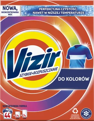 Obrázek produktu pro Vizir, Proszek do prania kolorowych tkanin, 2.42kg