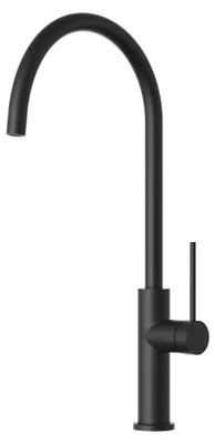 Obrázek produktu pro Granitan - Kuchyňská baterie - Dřezová baterie výška 42,4 cm - Vodovodní baterie černá - SLIM