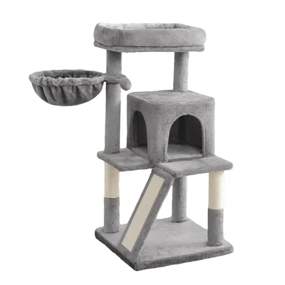 Produktbild von Gaczoo, Kratzbaum, Katzenbaum, Katzenkratzbaum, Kratzsäule Katzen, Hellgrau