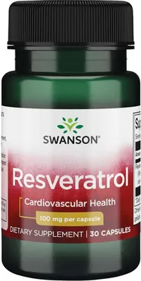Obrázok produktu pre Resveratrol 100 mg 30 kapsúl Swanson Health Products