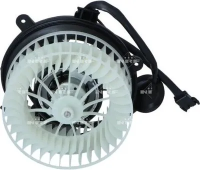 Image de Moteur de ventilation intérieur, référence NRF 34125, compatible avec les modèles MERCEDES-BENZ suivants : berline à hayon (W124), break (S124), berline de la classe E (W124), coupé (C124)