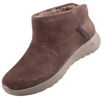 Zdjęcie produktu dla Skechers On The Go Joy Always Cozy damskie sznurowane buty za kostkę Brązowy