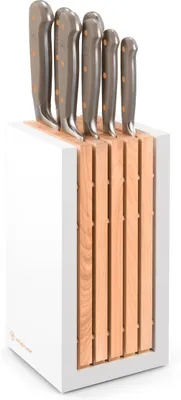 Produktbild von WÜSTHOF Classic, Velvet Oyster, beige, Design Messerblock, mit 7 Messern, 1091770711