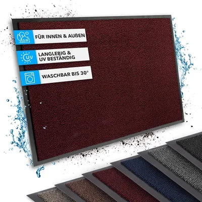 Produktbild von Podložka na zachytávání nečistot Sky Clean Run Mat pro vnitřní i venkovní použití Červená 90x120 cm
