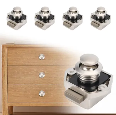 Image de Serrure de porte sans clé avec bouton-poussoir, 15-20 mm