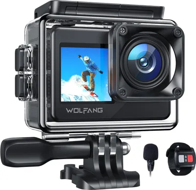 Produktbild von WOLFANG GA120 Action Cam 4K 20MP WiFi, Unterwasserkamera 40M Wasserdicht Kamera,