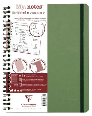 Produktbild von AGE BAG MY.NOTES A5+ 60Bl lin grün