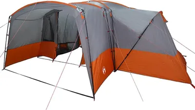 Produktbild von vidaXL Familienzelt mit Dach Grau und Orange 760 x 645 x 230 cm