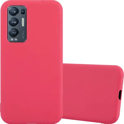 Image de Cadorabo Housse pour Oppo FIND X3 NEO Housse en rouge Housse pour téléphone portable TPU Silicone Etui Case Cover