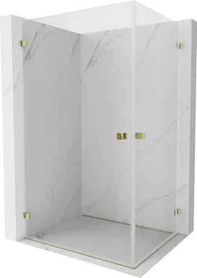 Immagine prodotto di Mexen Lunar-B Duo cabina doccia a battente 100 x 95 cm, trasparente, oro - 832-100L-095P-50-00